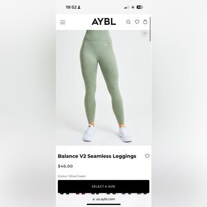 Olive Green Aybl Leggings